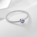Women's Jewelry S925 Sterling Silver Amethyst Zircon Ring Simple Light Luxury Fashion Index Finger Stacking Ins All Match Pinky Ring_ipsvogv.com