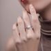 Hot Selling 925 Silver Moissanite Ring Fashionable And Luxurious Round Proposal Marriage Female Plain Ring Wedding Ring_ipsvogv.com
