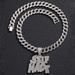 Hot Selling New Product Full Diamond Letter SELFMADE Alloy Pendant Personalized Logo Hip Hop Men's Necklace_ipsvogv.com