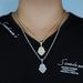 Hip Hop Hamsa Palm Zircon Necklace Men's Full Diamond Trendy Jewelry_ipsvogv.com