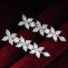 Cao Shi Jewelry High Grade Horse Eye Zircon Butterfly Sweet Temperament Long Flower Earrings Female_ipsvogv.com
