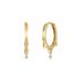 Unisex popular punk rivet round earrings for women with smooth zircon piercing earrings earrings_ipsvogv.com