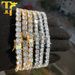 Hip Hop Jewelry Copper Inlaid Zircon Tennis Chain Single Row Bracelet Fashion Trendy Hand Accessories_ipsvogv.com