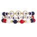 Handmade USA Independence Day Bracelet Set With Natural Stone Beads And Letter Charms, Unisex Jewelry For Men And Women_ipsvogv.com