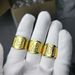 Vietnamese Sand Gold Simulation Gold-plated With Fingers, Men's Non Fading Open Ring Jewelry_ipsvogv.com