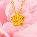 Light Luxury Small Waist Collarbone Chain Women's Fashion 3D Hard Sand Gold Six Character Mantra Necklace_ipsvogv.com