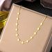 Hot Selling Fashion 12 Round Blade Women's High-end Neckchain Trend Accessories_ipsvogv.com