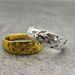 Sand Gold Gold-plated Jewelry, Female Starry Sky Couple Ring, Male Ring_ipsvogv.com