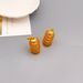 Long hollowed out emi-circular wind chime, niche luxury ilver needle earring, copper plated real gold ear_ipsvogv.com