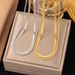 Net Red Same Blade Flat Snake Fried Dough Twists Chain Double Layer Fashion Design Necklace_ipsvogv.com