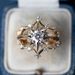 Sanjie's New Star And Moon Shaped Italian Style Ring, Niche Zircon French Jewelry, Ins Ring For Women_ipsvogv.com