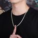 Zircon Tennis Chain Necklace Men New Spring Clasp Gold-Plated Hip-Hop Bracelet For Women Jewelry_ipsvogv.com