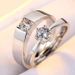 hot Selling Diamond Single 2025 Item~Simple Men's Ring With An Open Mouth_ipsvogv.com