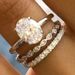 Sanjie Jewelry Dazzling Sparkling Egg Shaped 3-Piece Luxury Full Diamond Charm Set Ring_ipsvogv.com