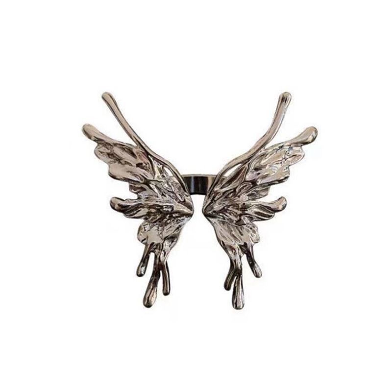 Korean Style Butterfly Women's Fashion Open Hip Hop Trend Index Finger Ring_ipsvogv.com