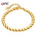 Women's Jewelry Fashion Simple Bracelet Female Stainless Steel High Grade Plain Chain All Match Gold Plated Titanium Steel Jewelry_ipsvogv.com