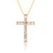Fashion Cross Micro Inlaid Necklace Popular Women's Fashion Accessories Japanese And Korean Cross Pendant Gift Clavicle Chain_ipsvogv.com