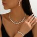 Hot Selling Women Necklace Hand Earrings Wedding Jewelry Three Piece Set_ipsvogv.com