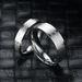 Korean Version Of Minimalist And Versatile Titanium Steel Ring, Electrocardiogram Pulse 100 Personality Couple Ring_ipsvogv.com