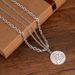 Queen's Head, Necklace, Pendant, Female Silver Plated Round Sign, Korean Version, Personalized, Trendy, Simple, Student_ipsvogv.com