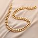 Simple Gold Coarse Aluminum Chain Grinding Chain, Personalized And Fashionable Hip-hop Men's Necklace_ipsvogv.com