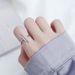 Hollow Out S Pure Silver Temperament Women's Food Trend Ins Open Ring Gold-plated Bracelet_ipsvogv.com