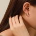 Unisex High Grade Color Enamel Copper Plated Real Gold Earrings Temperament Fashion Commuting Copper Inlaid Zircon Ear Buckle Earrings For Women_ipsvogv.com