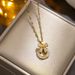 Copper micro inlaid zircon necklace, women's bow, fashionable niche necklace, inset style, color protection, genuine_ipsvogv.com