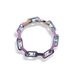 Hip Hop Ins Titanium Steel Personality Trend Men And Women The Same Color Combination Stainless Steel Square Lock Quenching Bracelet_ipsvogv.com