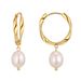 Women’s Jewelry Set Fashion Hot Selling Real Gold Brass Electroplating Fresh Small Oval Pearl Pendant Ladies Light Luxury Style Earrings_ipsvogv.com