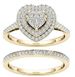 Sanjie Love Fashion Two Piece With Diamond Set Halo Ring_ipsvogv.com