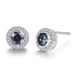 Women's Jewelry Fashion Earrings Temperament Trend Colorful Zircon Earrings Inlaid Diamond Round Earrings Small Accessories_ipsvogv.com