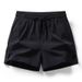 Men's Clothing Summer pants new style ice silk thin fashion casual loose drawstring three-quarter pants men's beach swimming large size shorts_ipsvogv.com