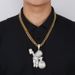 Men's Hip Hop Jewelry Large Pendant With Micro-Pavé Zirconia, Bold Statement Necklace For Trendy Style Trendy Jewelry_ipsvogv.com