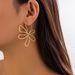 Jewelry Sweet Cool Ins Pearl Big Flower Fashion Metal Smooth Earrings_ipsvogv.com