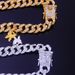 Micro-inlaid full-diamond butterfly Cuban anklet popular butterfly element pendant anklet 12mm Cuban chain_ipsvogv.com