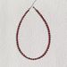 Yifei Red Agate Blue Phosphor Natural Niche High-end Layered Beaded Choker Necklace_ipsvogv.com