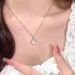 Pure Silver Minimalist White Jade Marrow Necklace Women, With Minimalist, Niche, And High-end Temperament. The New_ipsvogv.com