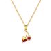 】 Love 【 Cherry Fashion Light Luxury Charm Gorgeous Fu Diamond Neckace Women's Versatie Cavice Chain Titanium 【 】_ipsvogv.com