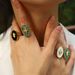 Star Design New Stainless Steel Female Ring With Real Gold Plated Titanium Steel Ring That Does Not Fade And Has A High End Feel_ipsvogv.com