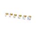1Pair/2Pcs Medical Stainless Steel Crystal Zircon Ear Studs Earrings For Women/Men Cartilage Piercing Jewelry_ipsvogv.com