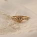 Sanjie Simple And Fashionable Heart Shaped Women's Gold Plated Ring Instagram Internet Celebrity Wearing Accessories_ipsvogv.com