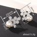 Cao Shi Flower Pearl Earrings For Women's Elegant Temperament, Fresh Accessories, Small Fragrant Style_ipsvogv.com