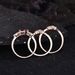 Sanjie Xiyin Jewelry Rose Gold Three Piece Set Ring Red Handpiece_ipsvogv.com