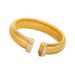 Wemen's Jewelry Titanium Steel Zircon Necklace Earrings Open Bracelet Collar Set_ipsvogv.com