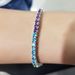 Women's Jewelry Simple Hip Hop Bracelet Copper Inlaid With Colored Zircon Trendy Bracelet Tennis Chain_ipsvogv.com