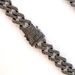Hiphop Gun Black Miami Cuban Chain 13MM Gray Alloy Full Diamond Necklace Accessories_ipsvogv.com