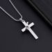 Men's Jewelry Stainless Steel Personality Cross Necklace Hip Hop Long Pendant Accessories_ipsvogv.com