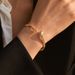 Animal snake bracelet real gold electroplated color preserving brass plated K real gold retro light luxury light mature style business bracelet_ipsvogv.com