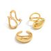 Cold Wind Metal Smooth Water Drop Open With Irregular Ring Design Set_ipsvogv.com